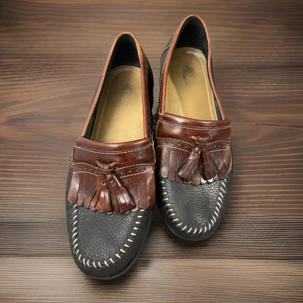 GH Bass & Co Weejuns Michael Loafers Dress Shoes Mens 8 EE Wide Black Brown